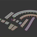 Modern Building Structure Featuring Curved White Modular Components And Design