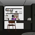 Modern study 3d model