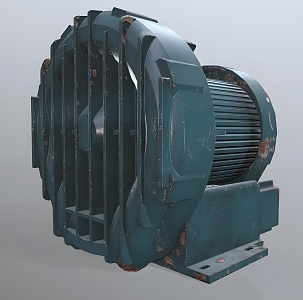 Modern Industrial Pump Modern Realistic Equipment Machinery Industrial Pump Air Pump 3d model