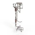Heavy Duty Metal Equipment With Vertical Frame Connecting Parts And Support Base