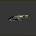 Sci Fi Spaceship With Dual Circular Engines Green Metallic Exterior And Cockpit