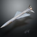 Military Missile Weapon Featuring Aerodynamic Design Wing Structure And 3d model