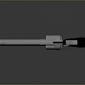 Shiny Silver Metal Revolver With Black Grip And Detailed Cylinder Display Design