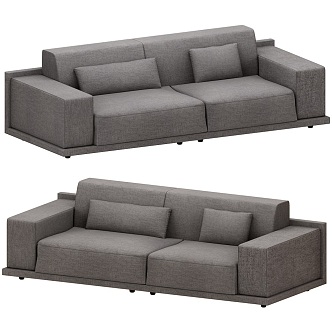 Ha modern double sofa 18 3d model