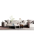 Modern corner sofa 3d model