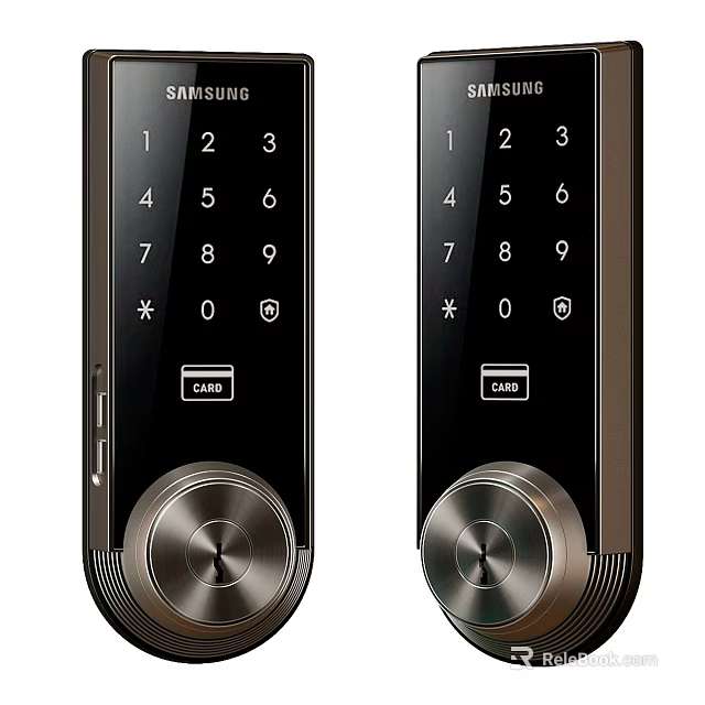 Samsung Smart Door Handle Featuring Numeric Keypad And Card Reader 3d model 