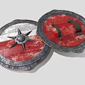 Retro Shield Medieval Shield Ancient Shield 3d model
