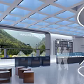 Modern Science and Technology Pavilion Telescope Exhibition Hall 3d model