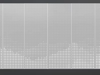 Decorative Panel With Dotted Pattern On Gray Background For Interior Design 3d model