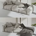 Modern Combination Sofa Combination 3d model
