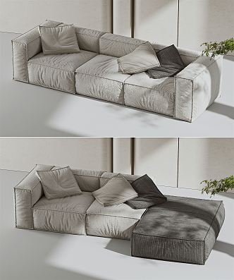 Modern Combination Sofa Combination 3d model