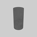 Modern Gray Concrete Building Components With Smooth Columns And Wall Panels 3d model