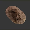 Red Rock Mountain Natural Scenic Landscape With Flat Base And Unique Formation