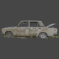 car wreck 3d model