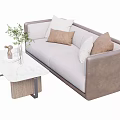 Light Luxury Sofa Coffee Table 3d model