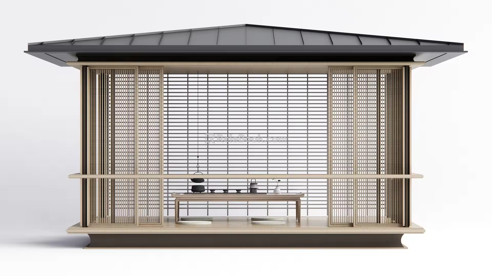 New Chinese Style Pavilion 3d model
