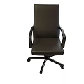 Modern Technology Exhibition Hall Featuring Black Office Chair With Wheels And Armrests