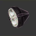 Black Double Headed Bathroom Heater Lamp With White Light Bowls Design