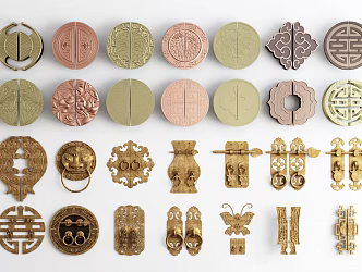 Chinese hardware components 3d model