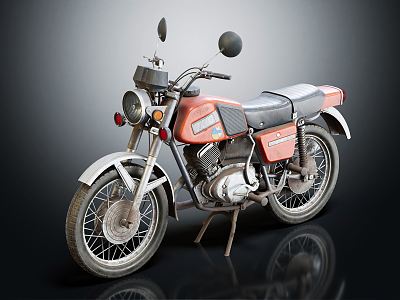 INDUSTRIAL LOFT MOTORCYCLE 3d model