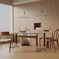 Modern table combination 3d model
