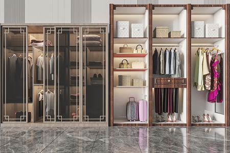 Modern wardrobe 3d model