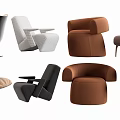Modern Stylish Armchairs With Various Designs And Colors For Living Room Decor