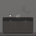 Modern Two Tone Wood Entryway Side Cabinet With Ample Storage For Stylish Minimalist Home Decor
