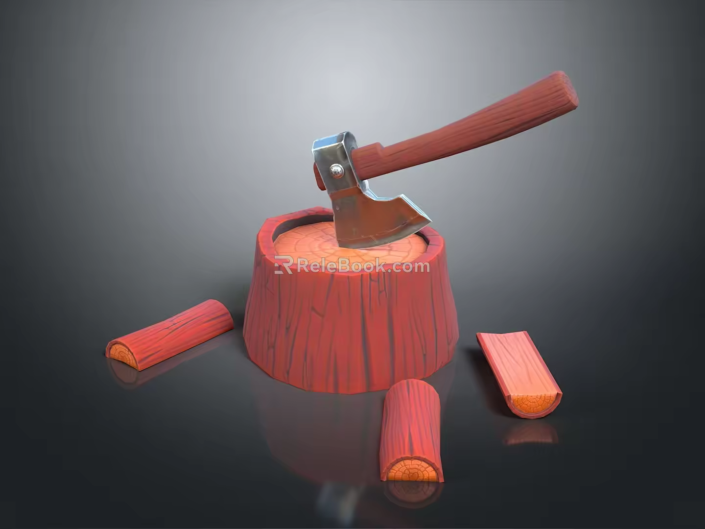 Tomahawk Axe Wooden Axe Handle Axe Mountain Axe Chopping Wood Axe Chopping Wood Axe Magic Axe 3d model