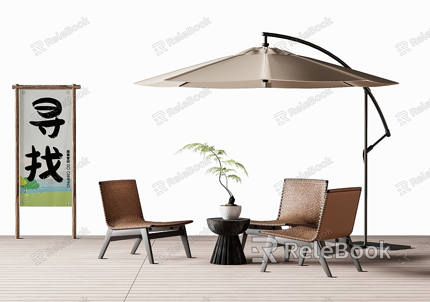 Modern Outdoor Leisure Chair Outdoor Table and Chair Rattan Chair model