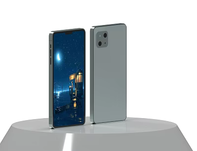 Modern mobile phones 3d model Modern mobile phones 3d model