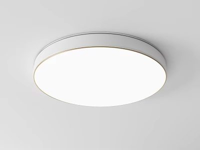 Modern Round White Ceiling Light With Simple Design For Home Lighting 3d model