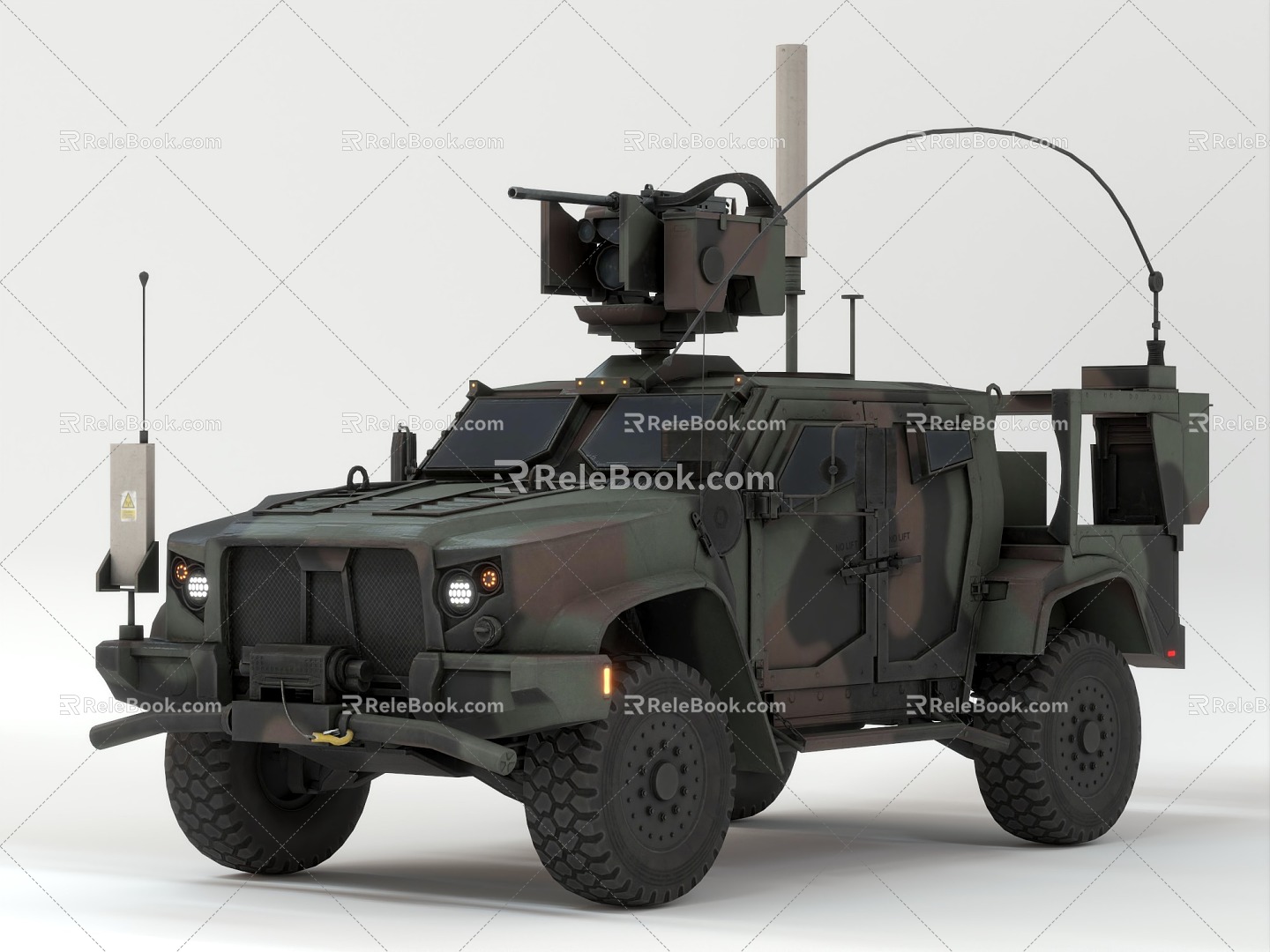 Military car military truck Hummer fighting vehicle Hummer off-road vehicle light tactical all-terrain vehicle high-performance military vehicle 3d model