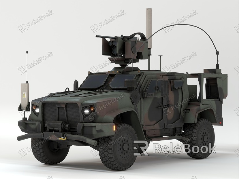 Military car military truck Hummer fighting vehicle Hummer off-road vehicle light tactical all-terrain vehicle high-performance military vehicle model