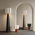 Modern lighting combination floor lamp table lamp 3d model