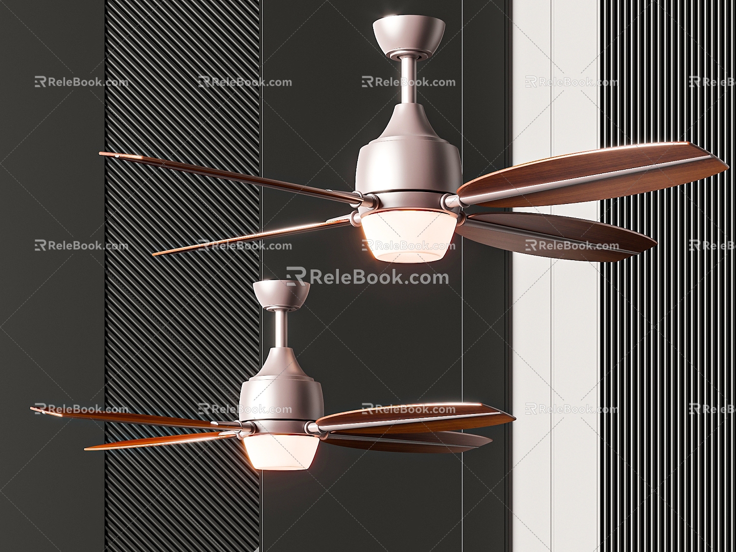 ceiling fan light 3d model