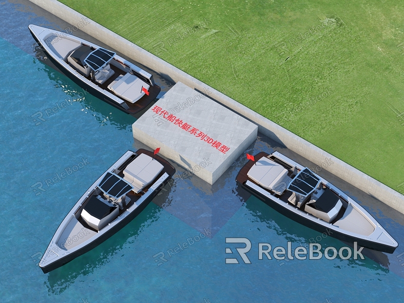 modern fast boat model