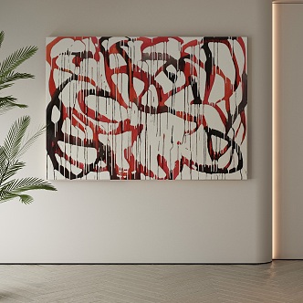 modern decorative painting 3d model