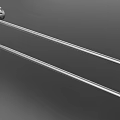 Modern Stainless Steel Double Towel Rail For Bathroom
