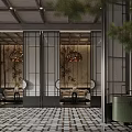 Elegant New Chinese Style Restaurant With Delicate Bamboo Decor And Comfortable Warm Private Dining Spaces