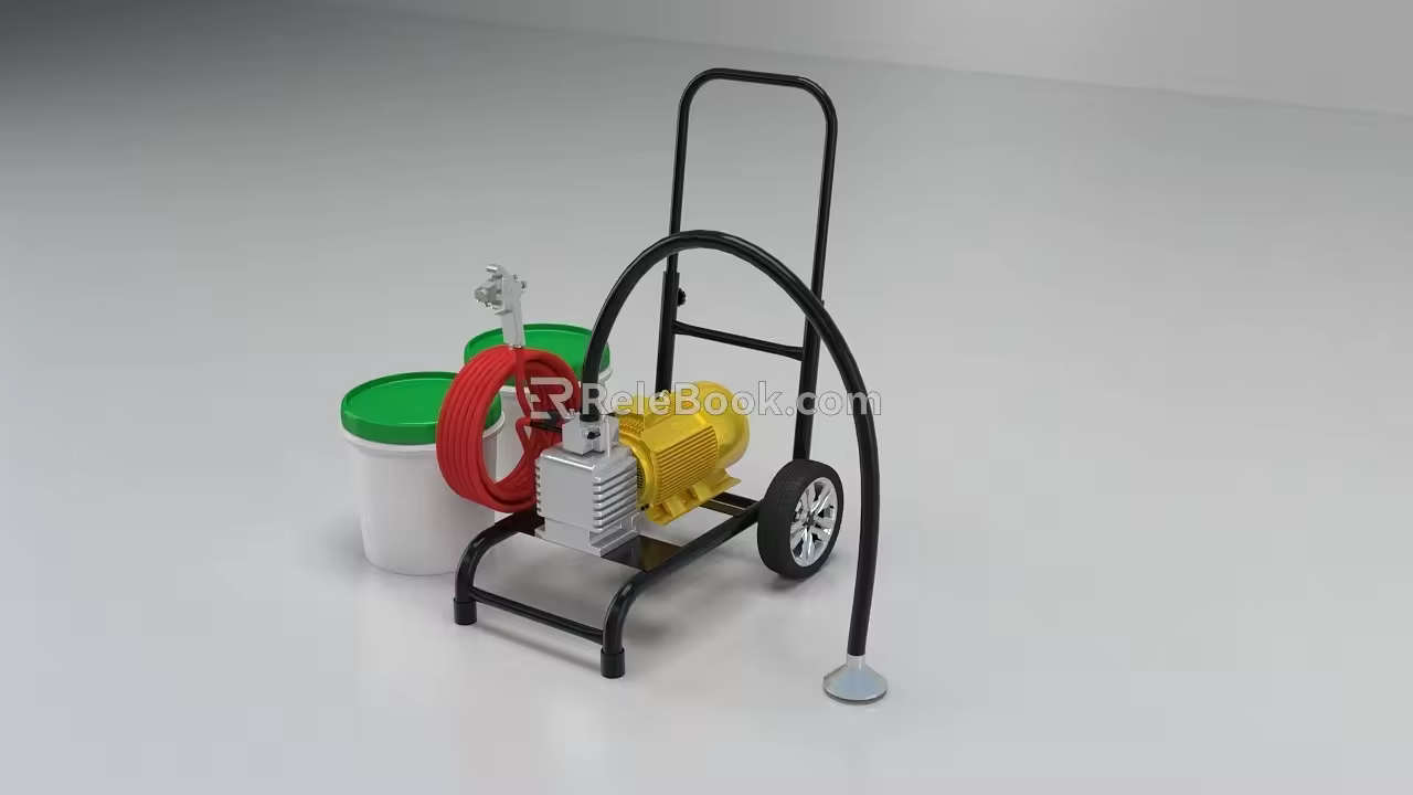 Paint Spraying Machine 2020 3d model