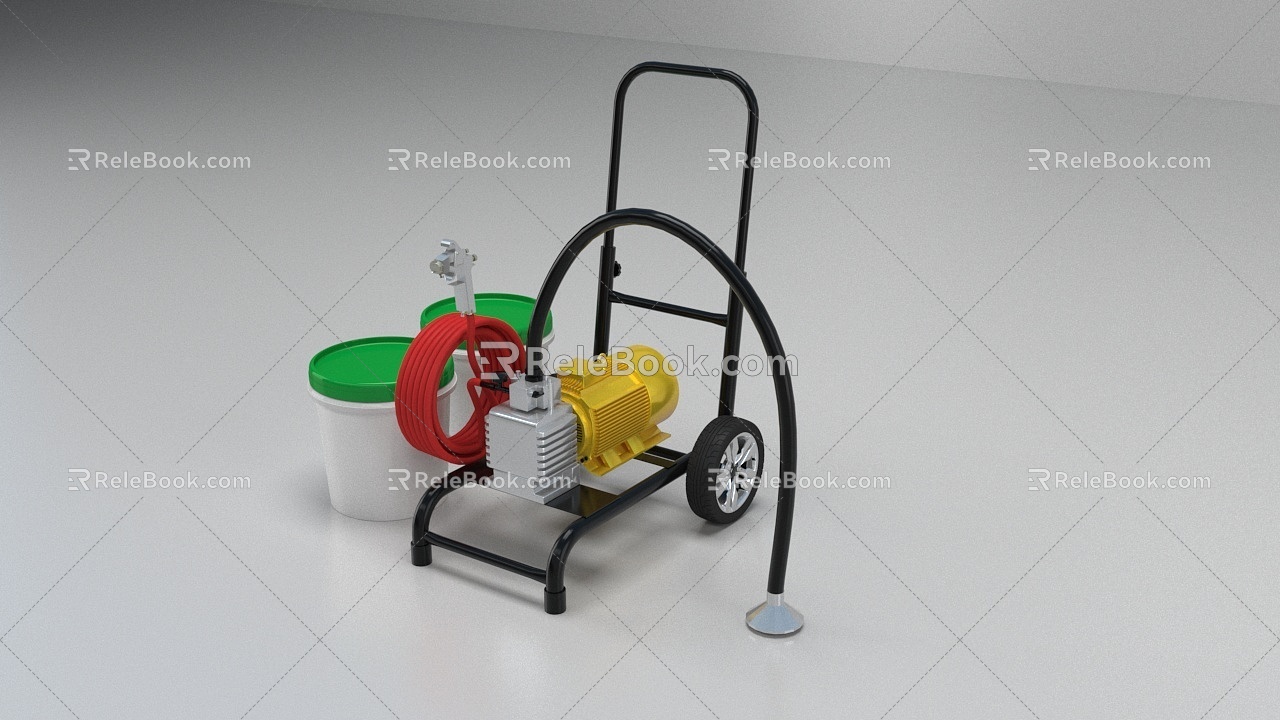 Paint Spraying Machine 2020 3d model