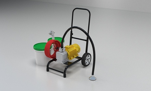 Paint Spraying Machine 2020 3d model