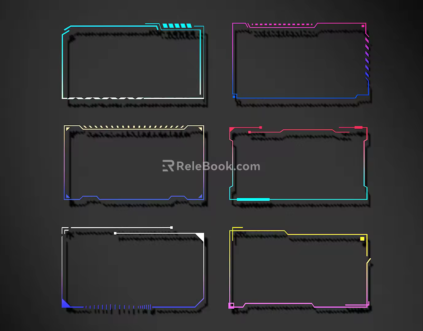 Modern science and technology lines science and technology lines modeling culture wall 3d model