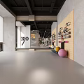 Modern Fitness Gym Interior With Various Strength Training Equipment And Open Workout Space