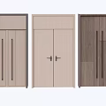 Collection of Modern Wooden Double Doors with Various Panel Designs for Home Interior