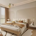 Cozy Kids Room Interior With Soft Bed Pillows Hanging Balloons And Floor Toys