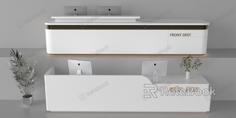 Modern Reception Desk Front Desk model