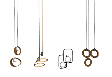 Modern chandelier 3d model