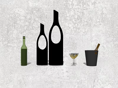 Modern Ornaments Combination Decorations Ornaments 3d model